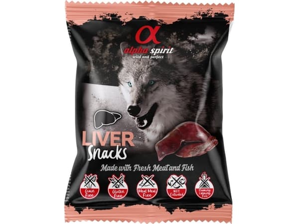 Liver Snack, AlphaSpirit, 50 g - (24 pk/ps)