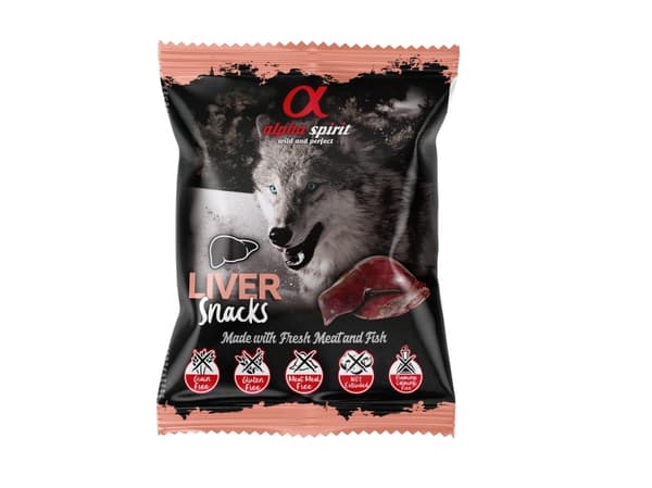 Liver Snack, AlphaSpirit, 50 g - (24 pk/ps)