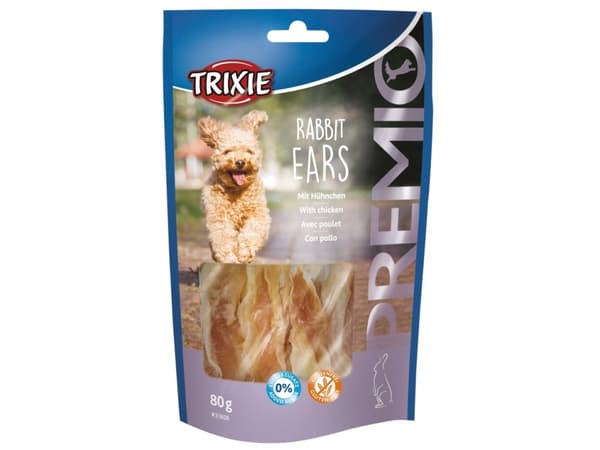 Trixie PREMIO Rabbit Ears, 80 g - (6 pk/ps)