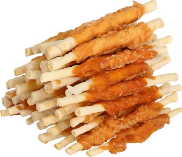 HILTON Chicken wrap white rawhide stick - Hundegodbidder - 500 g
