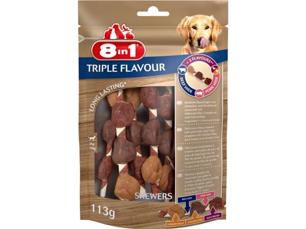 8 in 1 8in1 Triple Flavour skewers 6 stk - (6 pk/ps)