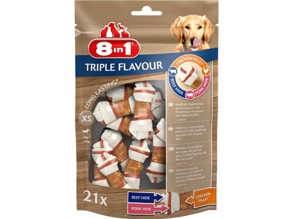 8 in 1 8in1 Triple Flavour XS 21 stk - (4 pk/ps)