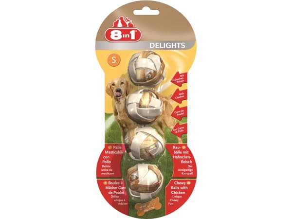 8 in 1 8in1 Delights Balls S, 4 Stk - (6 pk/ps)