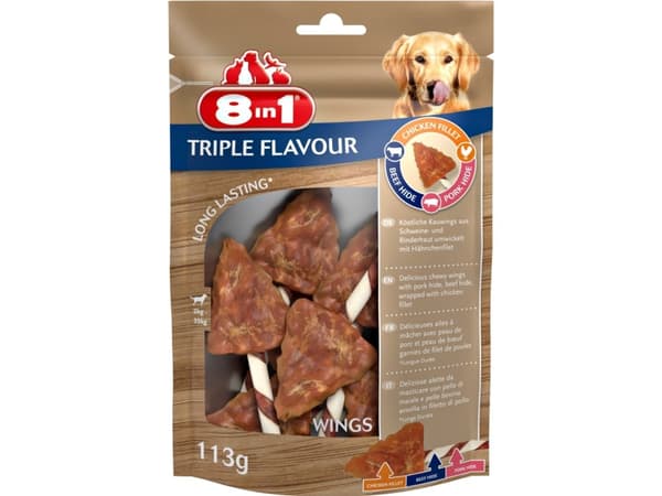 8 in 1 8in1 Triple Flavour wings 6 stk - (6 pk/ps)
