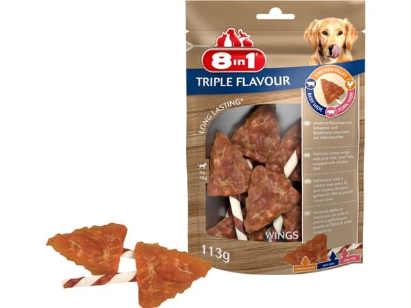 8 in 1 8in1 Triple Flavour wings 6 stk - (6 pk/ps)