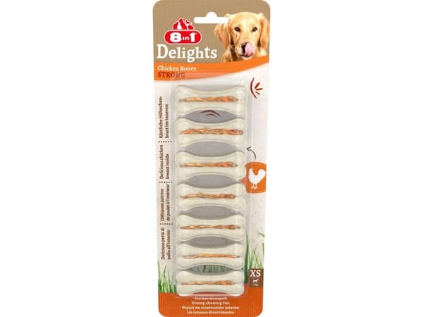 8 in 1 8in1 Delights tyggeben Strong XS - (6 pk/ps)