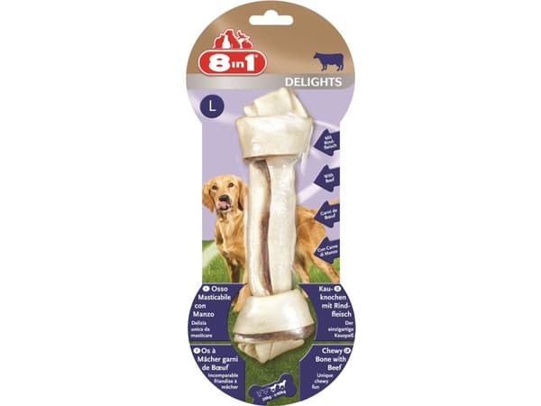 8 in 1 8in1 Delights tyggeben Beef L - (6 pk/ps)