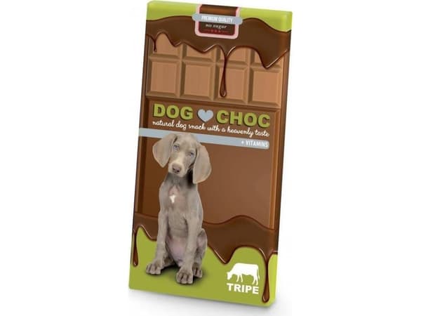 Duvo+ Duvo+ Chocolate Dog Choc Tripe 100g koirille pureskeltavilla purulastoilla