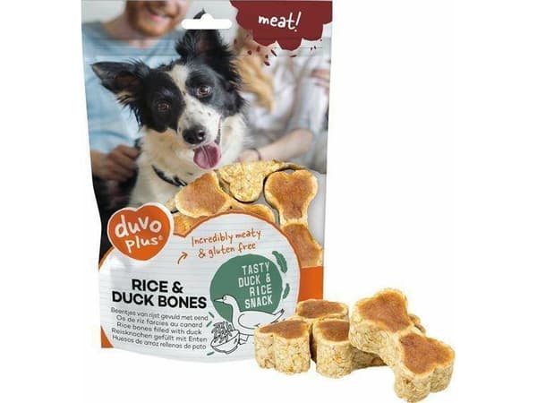 Duvo+ Duvo+ Risben med and 140g, hundedelikatesse med and