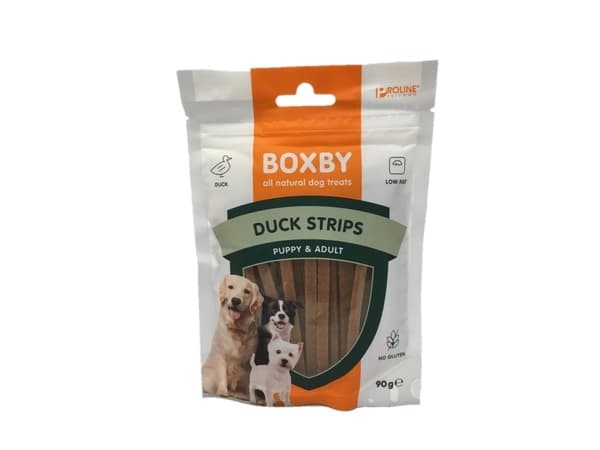 Boxby Ande Strips 90g. ks. á 15 stk. No gluten