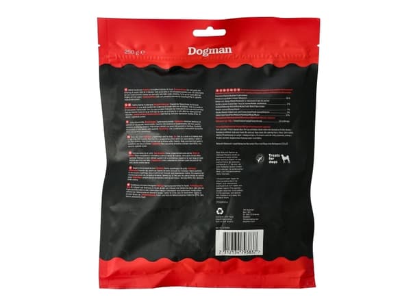 Dogman Hearts Of Chicken & Rice Hundgodis 250g