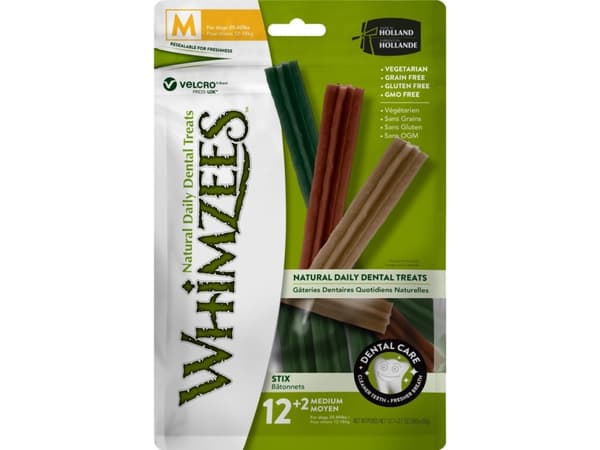 Whimzees Stix M, 14 stk, 420 g MP - (6 pk/ps)