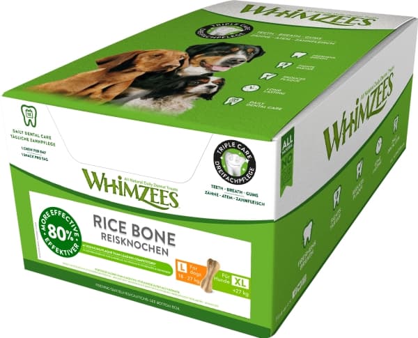 Whimzees Ricebone L/XL, 120 g, bulk - (23 pk/ps)
