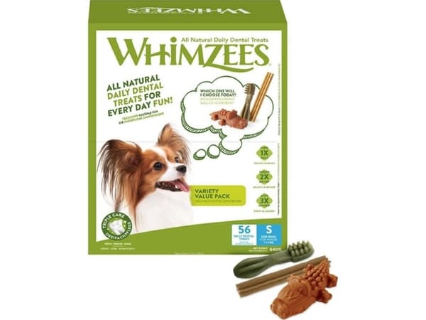 Whimzees Variety S, 56 stk, 840 g, box