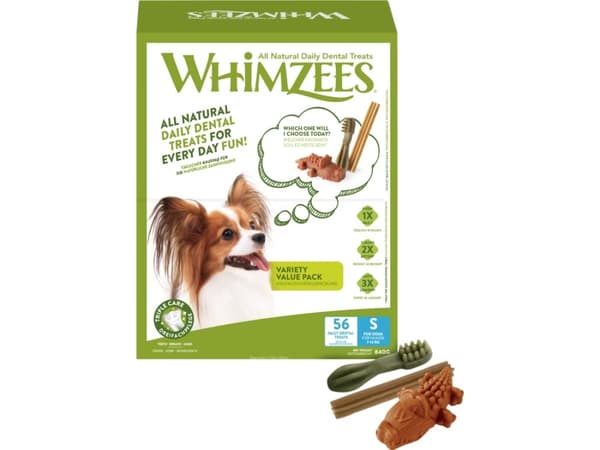 Whimzees Variety S, 56 stk, 840 g, box