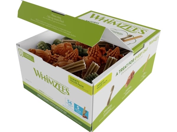 Whimzees Variety S, 56 stk, 840 g, box