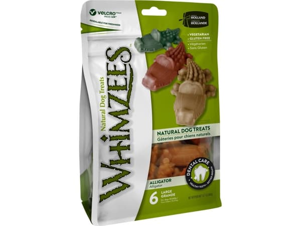 Whimzees Alligator L, 6 stk, 360 g MP - (6 pk/ps)