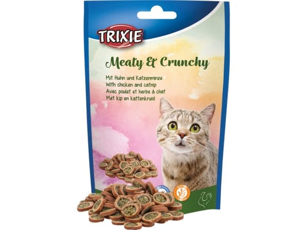 Trixie Meaty & Crunchy with chicken and catnip, 50 g - (6 pk/ps)