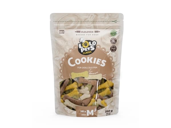 Lolo Pets Koiran keksit luu M 350g - (8 kpl/ps)