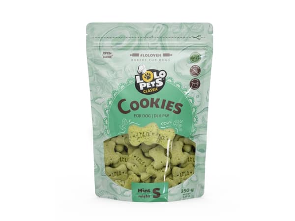 Lolo Pets Hundekiks mint ben S 350g - (8 pk/ps)