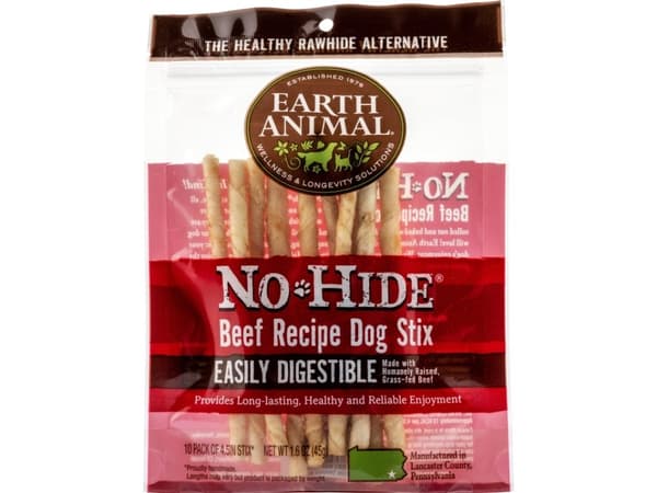 No-Hide Beef Chew Stix 10 stk. - (12 pk/ps)