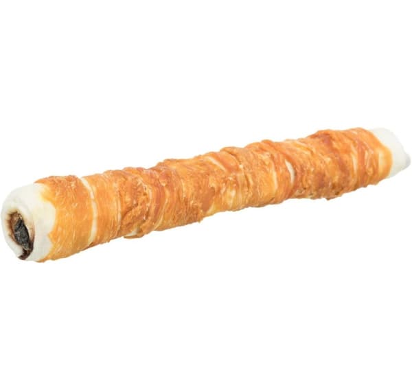Godbid til hunde Denta-sjov fyldt kyllingetyggerulle, 28 cm, 150 g