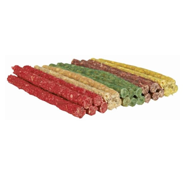 Godis för hund som tuggar rullar, blandad förpackning, 12 cm/ø 9–10 mm, 100 st.