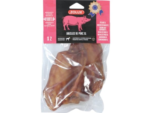 ZOLUX Kuivatut sian korva - koiran herkku - 2 x 160g