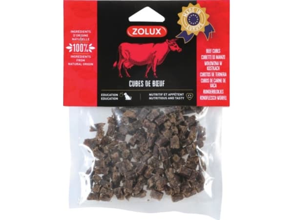 ZOLUX naudanlihakuutiot - koiran herkku - 100g