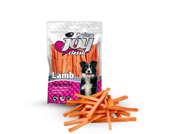 CALIBRA JOY DOG - lammestrimler - for hunder 80g