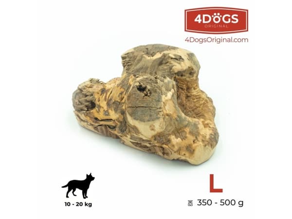 4DOGS KORZEN_L, Hund, Godteleke, Brun, Tygging, Polen, 500 g