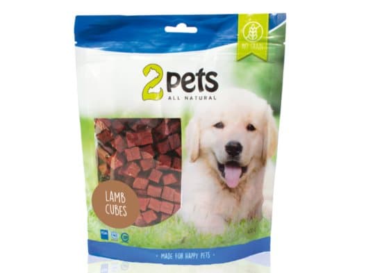 2pets Dogsnack Lamb Cubes - 5x400 g