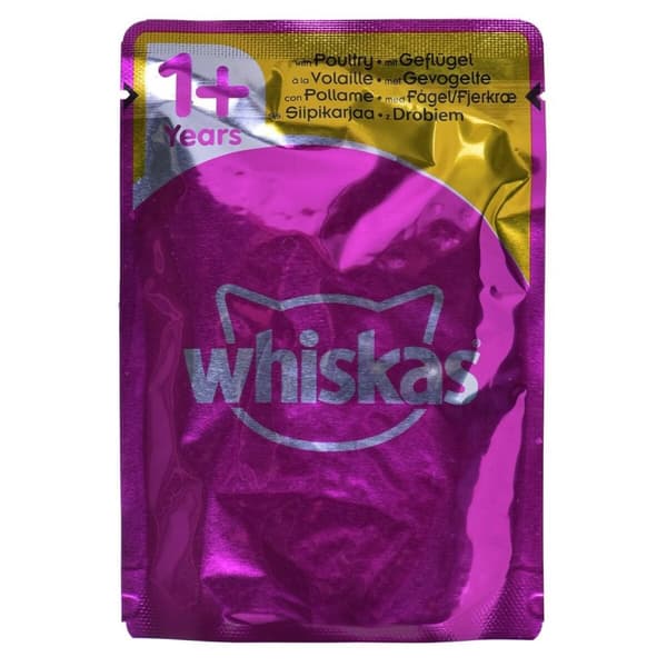 Kattmat Whiskas Pure Delight Kyckling Kalkon Anka Fåglar 40 x 85 g