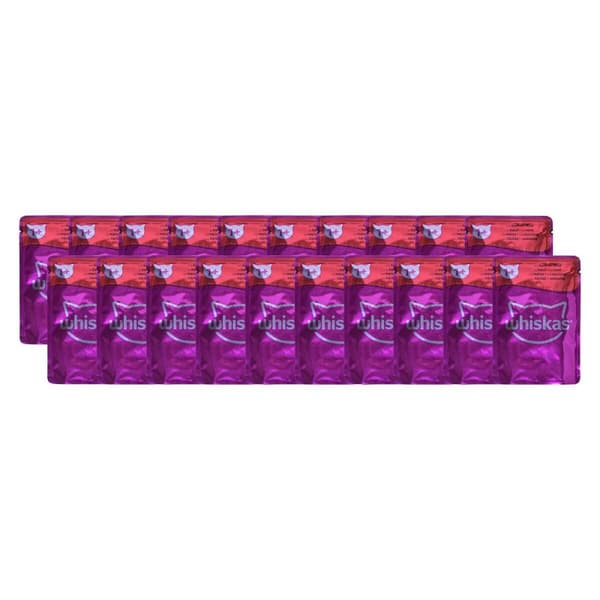Kattmat Whiskas Classic Meals Kyckling Kalvkött Lamm Fåglar 80 x 85 g