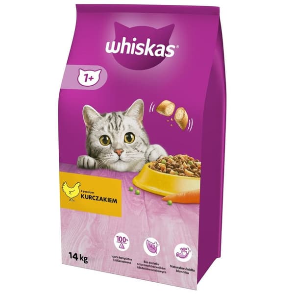 Kattmat Whiskas Vuxen Kyckling Grönsak 14 Kg