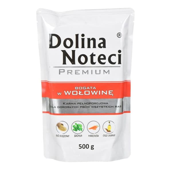 Våt mat Dolina Noteci Premium Kalvkött Gris 500 L 500 g