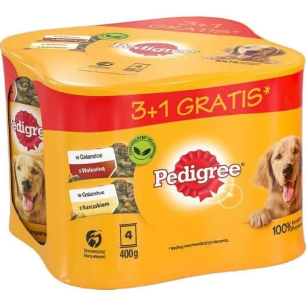 Våt mat Pedigree Kyckling Kalvkött 4 x 400 g