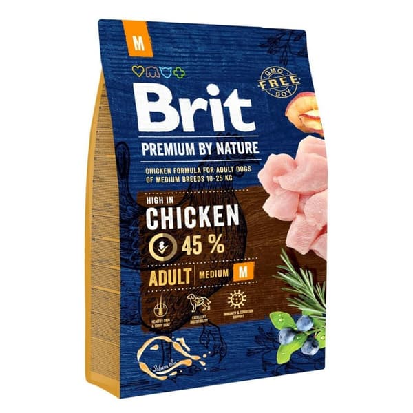 Foder Brit Premium by Nature Adult Vuxen Kyckling 8 kg