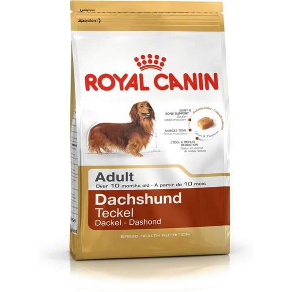 Foder Royal Canin Dachshund Adult Vuxen Kyckling Ris Fåglar 1,5 Kg