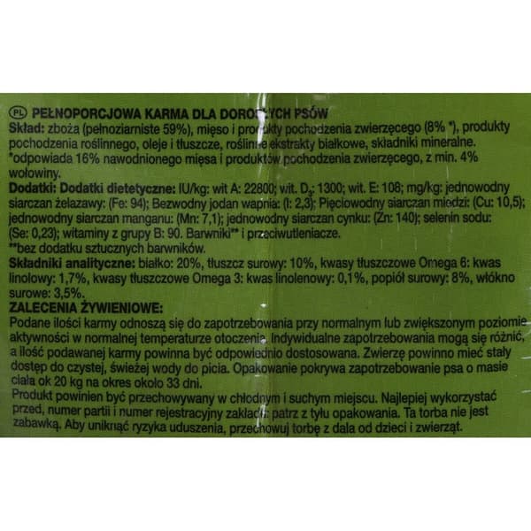 Foder Purina Friskies Active Vuxen Kalvkött 10 kg