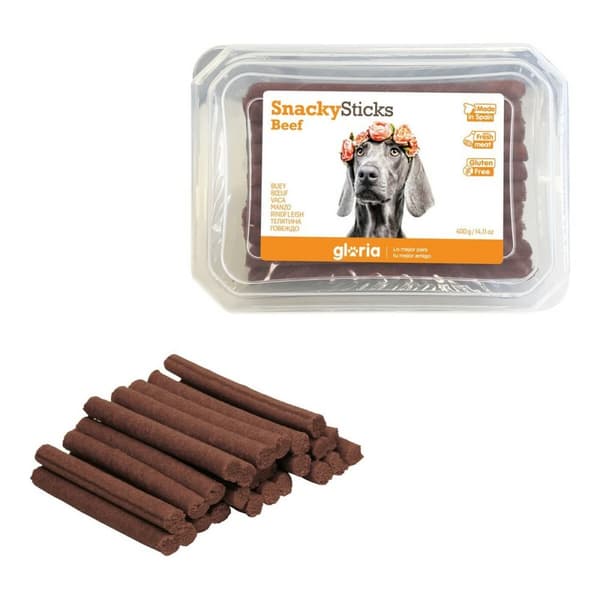 Hundgodis Gloria Snackys Sticks Oxe Små stänger (350 g)