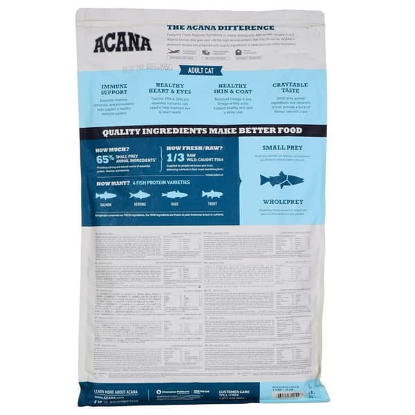 Kattemad Acana Bountiful Catch Voksen Laksefarvet 1,8 kg