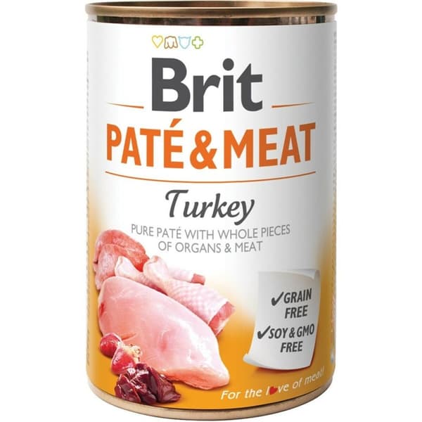 Våd mad Brit                                 Kylling Kalkun 400 g