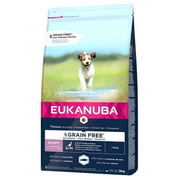 Rehu Eukanuba Lapset / junior Kala 3 Kg