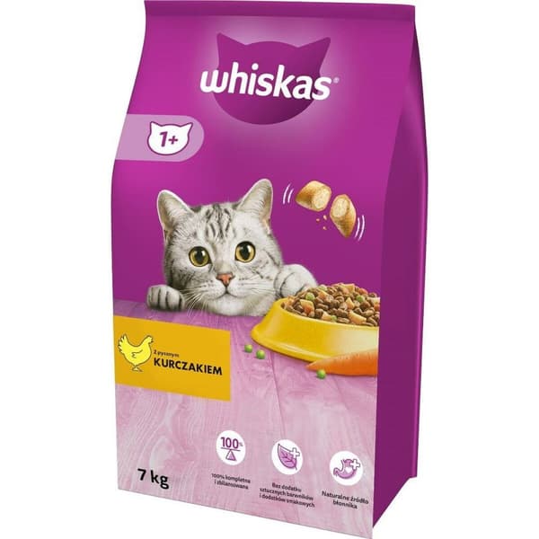 Kissanruoka Whiskas Adult Kana 7 kg