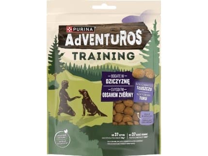 PURINA Adventuros Training koiran herkku hirvenlihaa - 6x115g