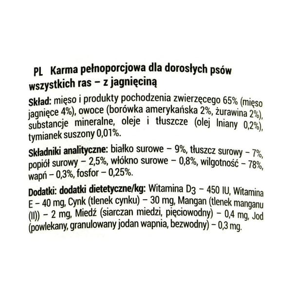 Kostea ruoka Dolina Noteci Rafi Karitsa 400 g