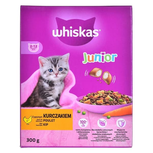 Kattmat Whiskas Junior Kyckling 300 g