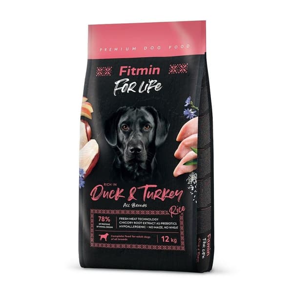 Foder Fitmin For Life Voksen Kalkun And 12 kg