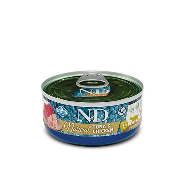 Kattemad Farmina N&D Natural Kylling Tun 140 g